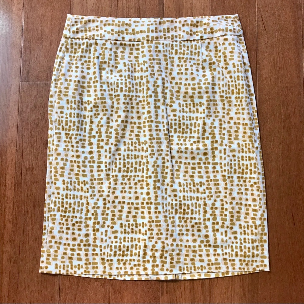 J. Crew Patterned Abstract Dot Skirt